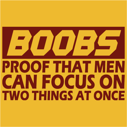 Boobs - proof that men can focus