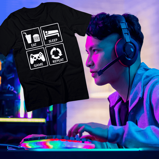 Eat sleep game repeat - Firkant