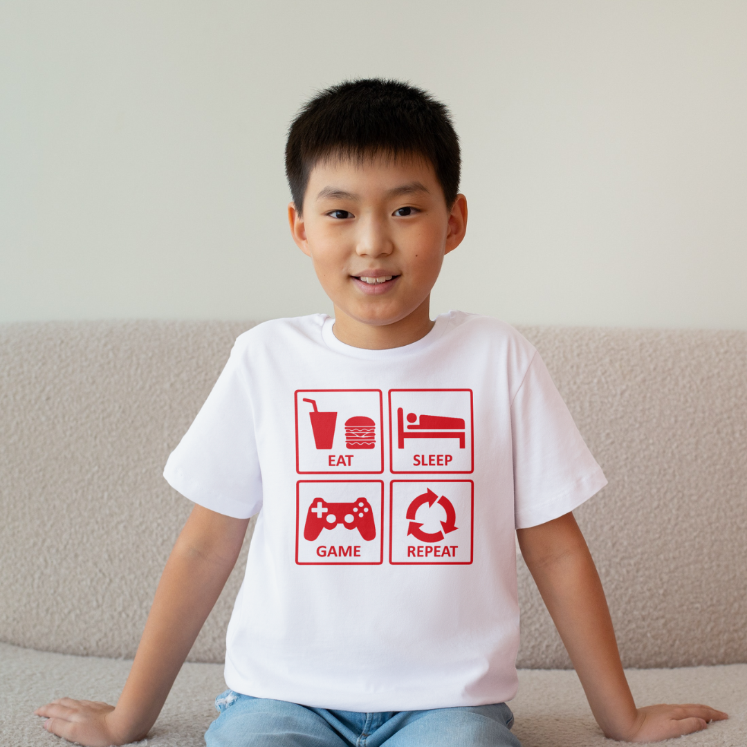 Eat sleep game repeat - Firkant