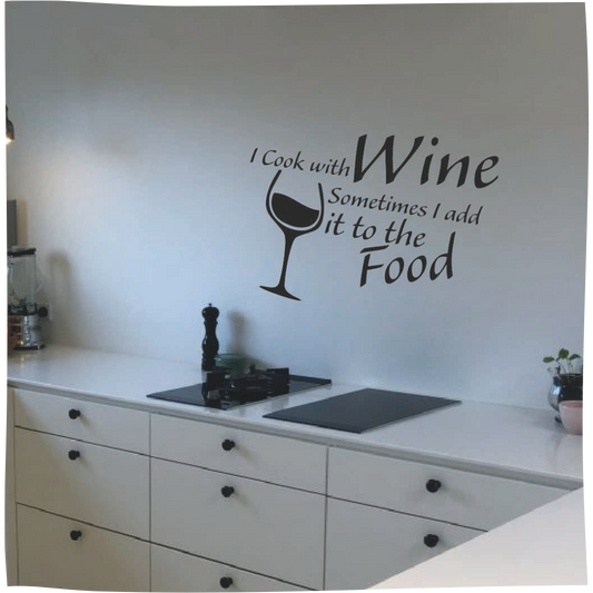 I cook with wine