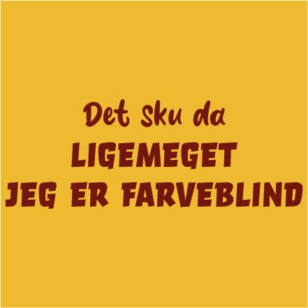 Det er sgu da ligemeget, jeg er farveblind