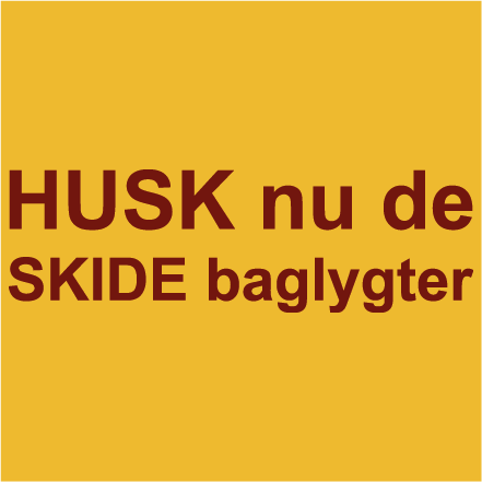 Husk nu de skide baglygter