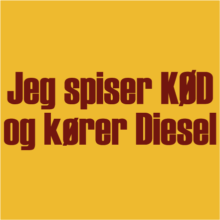 Jeg spiser kød og kører diesel