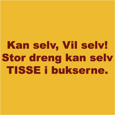 Kan selv, vil selv