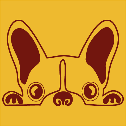 Lille hund på kantet