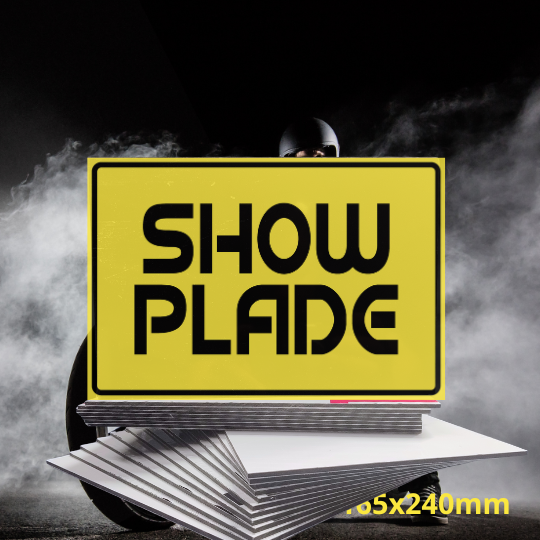 Showplade til MC