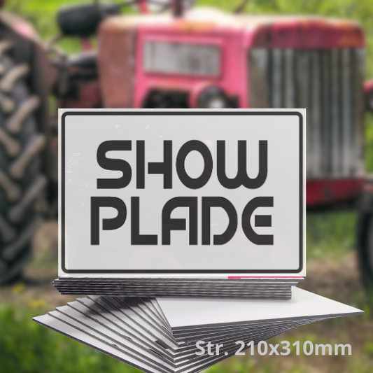 Showplade til Veteranbil eller Traktor