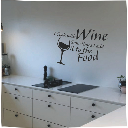 I cook with wine