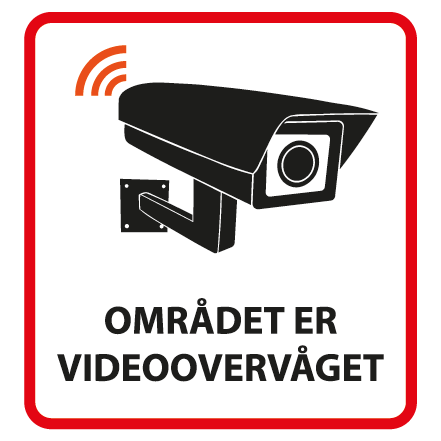 Området er videoovervåget