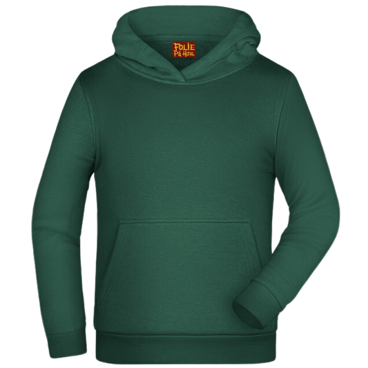 Hoodie til børn - Flaskegrøn