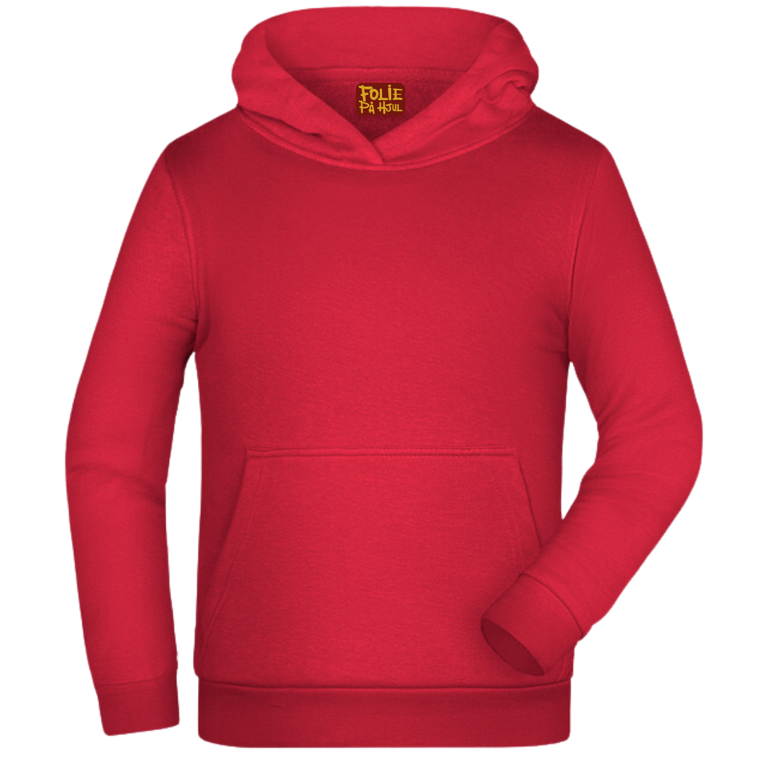 Hoodie til børn - Rød