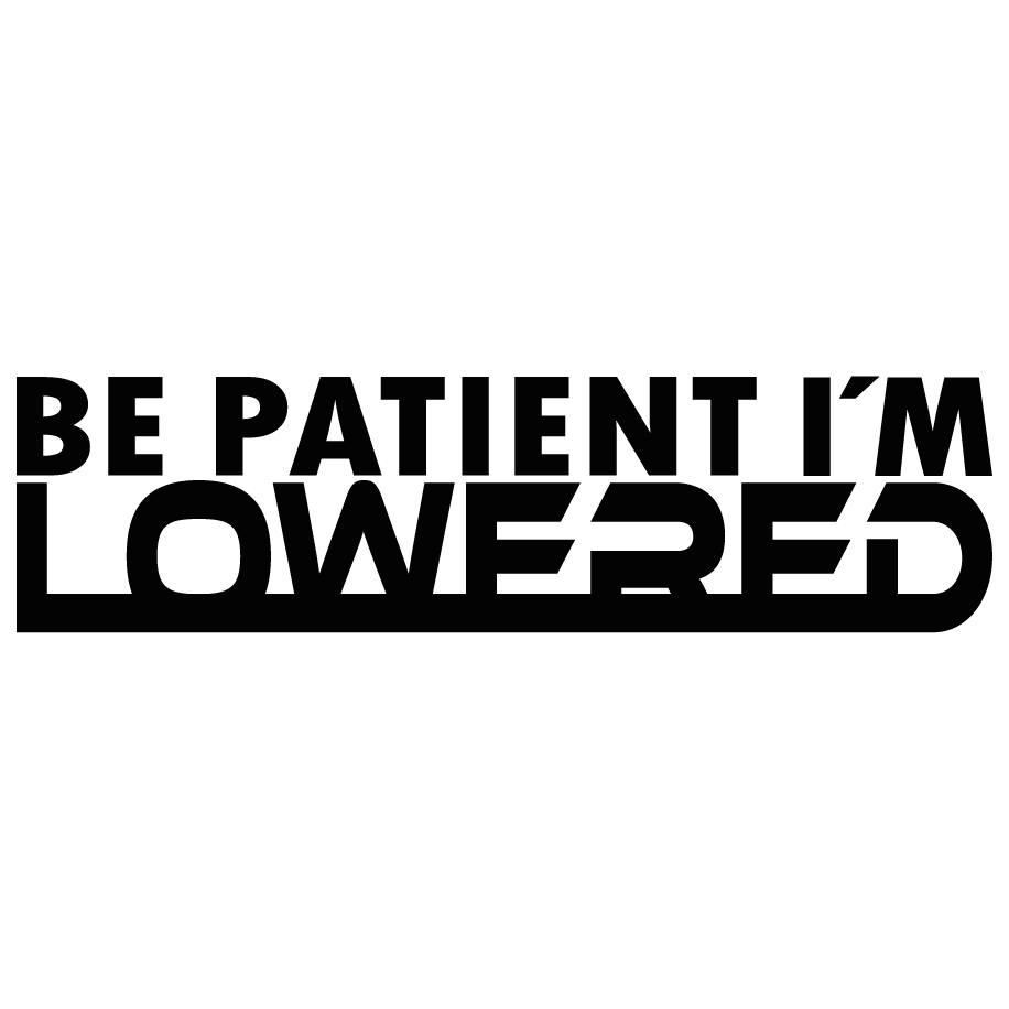 Be patient i´m lowered