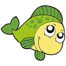 Fisk - green/lime