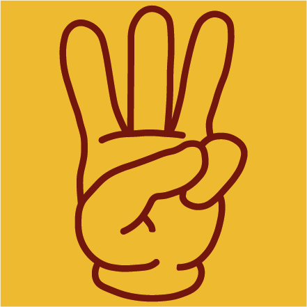 Hånd - 3 fingere