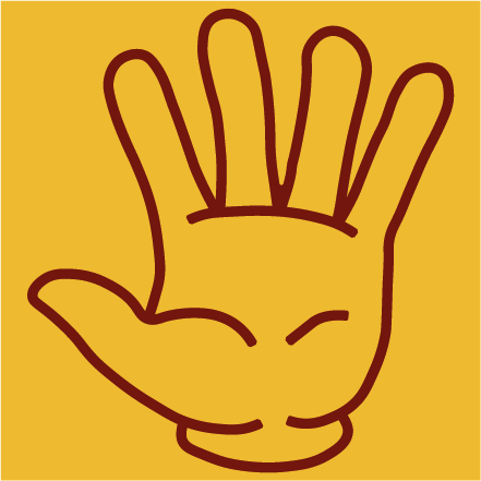 Hånd - 5 fingere