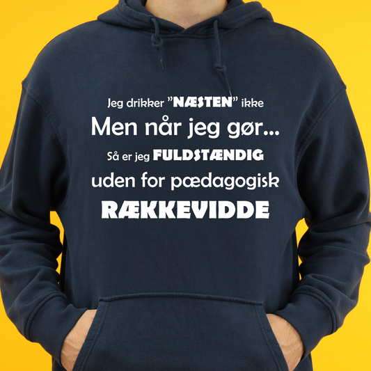 Jeg drikke næsten ikke