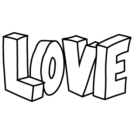Love 3D - outline