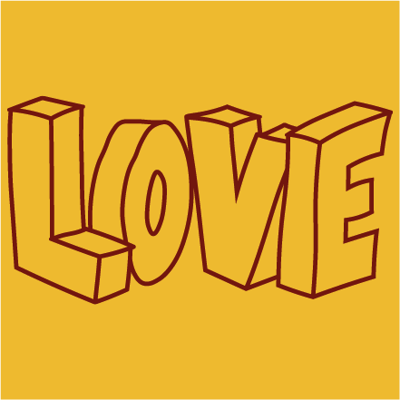 Love 3D - outline