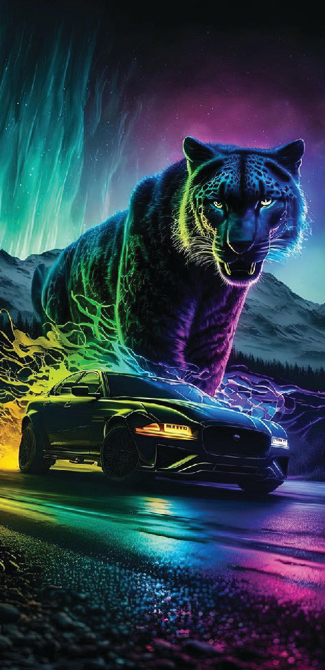 Car and tiger