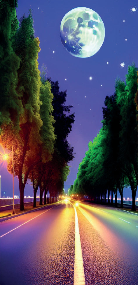 Road at night