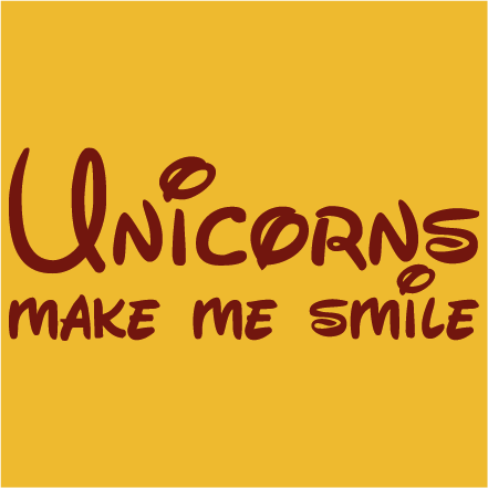 Unicorns make me smile